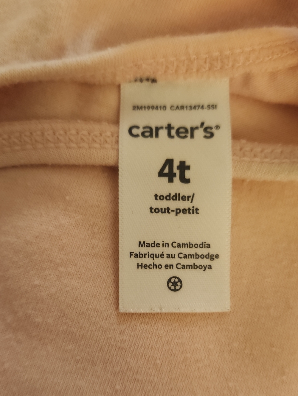 Carter's Sz 4T Light Pink Ballerina Tank Tutu Leotard - Picture 2 of 3